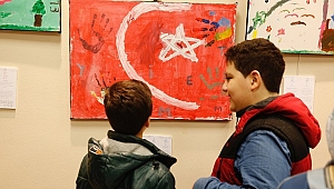 Türkiyeli ve Suriyeli çocuklardan ortak sergi