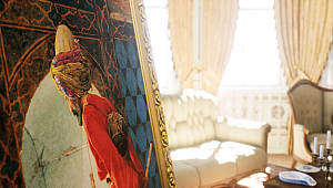 Bir Osman Hamdi Bey tablosu: Kaplumbağa Terbiyecisi