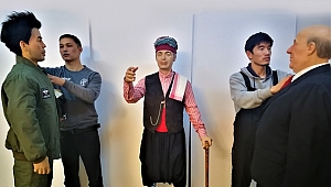 Rauf Denktaş ve Türk pilotlar, silikon heykelleri ile Surlariçi Şehir Müzesi'nde