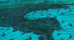 Devrim Erbil resimleri Bodrum'da