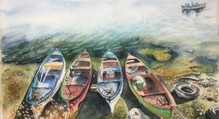 Bursa'da suluboya resim sergisi