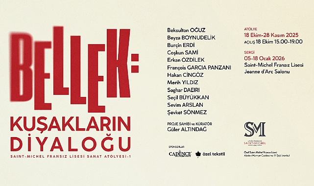 Saint-Michel Fransız Lisesi’nde sanatla nesiller arası buluşma