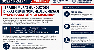 İbrahim Murat Gündüz’den Dikkat Çeken Sorumluluk Mesajı: “Yapmışsam Göze Almışımdır”