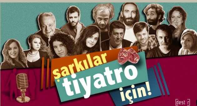 Tiyatrocular Şermola Performans için söylüyor