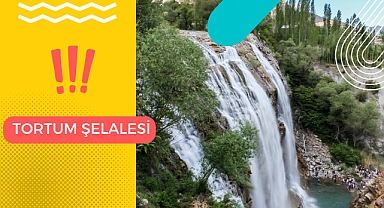 Erzurum'un muhteşem doğal güzelliği Tortum Şelalesi